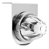 Dual Function Clear Glass Watermelon Light with Stainless Steel Light Bracket and Red LED Bulb
