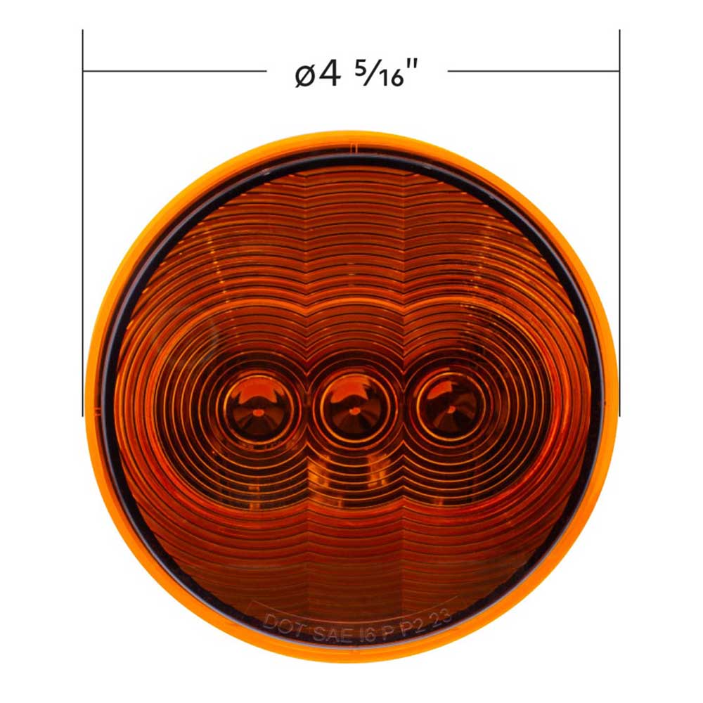 4" Round Turn Signal  3 LED Light