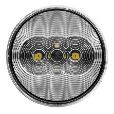 Close-up of 4" Round white back up 6 LED light