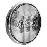 4" Round White Back Up 6 LED Light