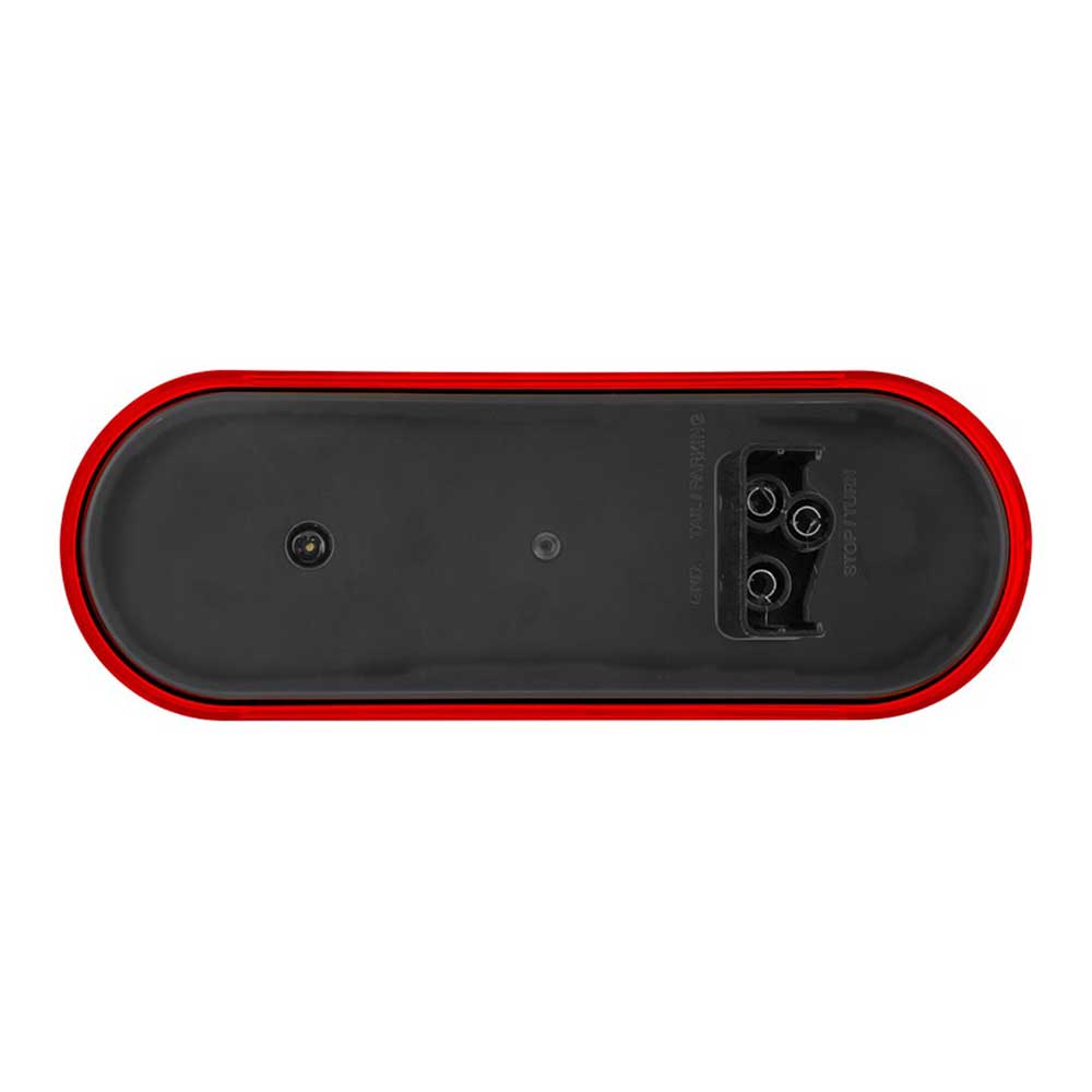 6" Red Oval 3 LED Stop, Turn & Tail Light
