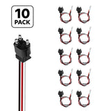 3 Prong Pigtail Plug 12" Lead - 10 Pack