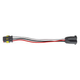 3-Pin to 3-Prong Light Adaptor 6"L Pigtail - 10 Pack