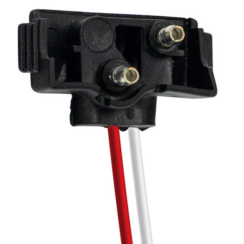 2 Prong Pigtail Plug 12" Lead - 10 Pack