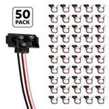 3 Prong Pigtail Plug 12" Lead - 50 Pack
