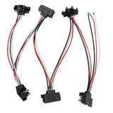 3 Prong Right Angle Plug with 7-1/2" Leads - 6 Pack