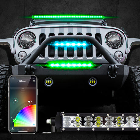 Multi-color RGBW 14" LED light bar