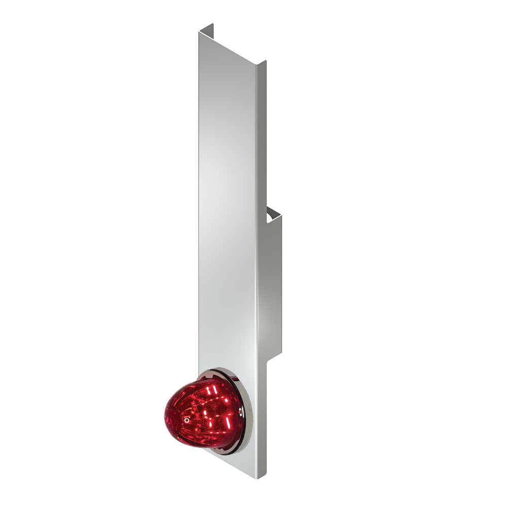 Peterbilt Rear HD 23" Donaldson SS Air Cleaner LED Bars with Watermelon Glass