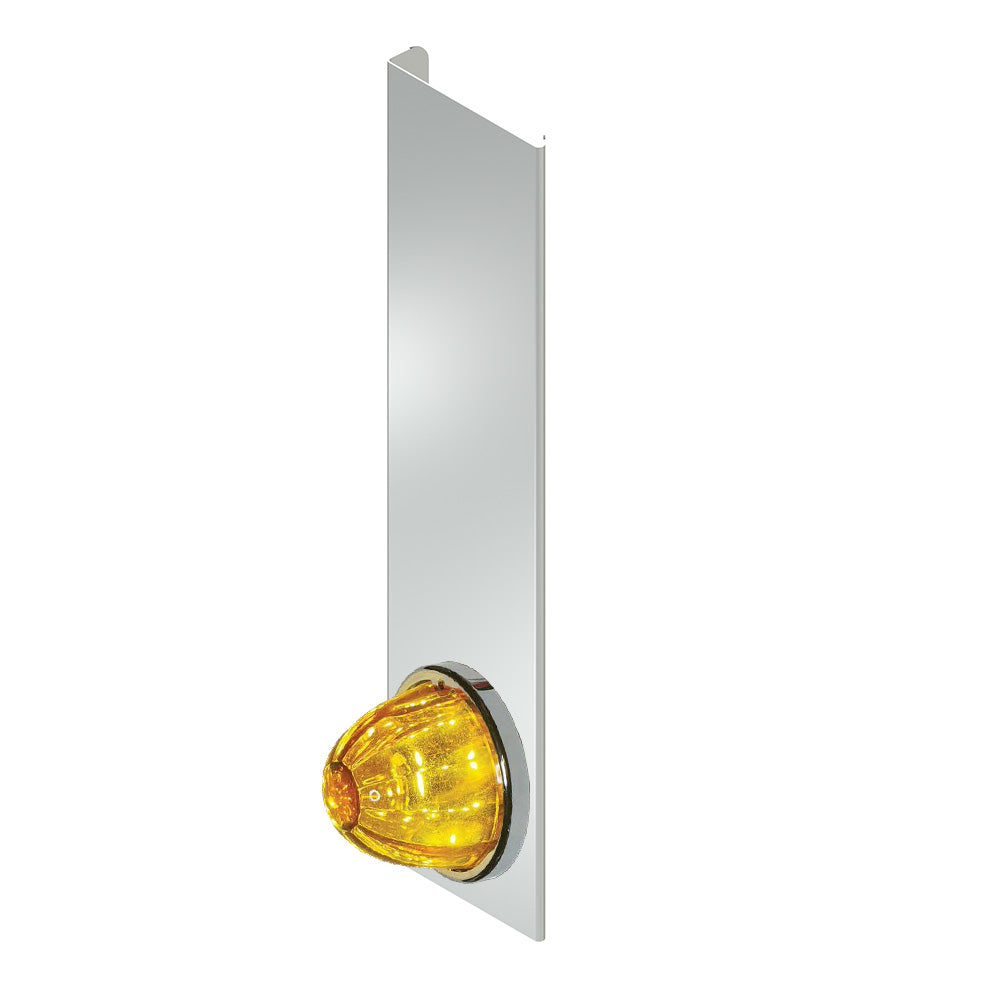 PB Front 23" HD Donaldson SS Air Cleaner LED Bars with Amber Watermelon Glass