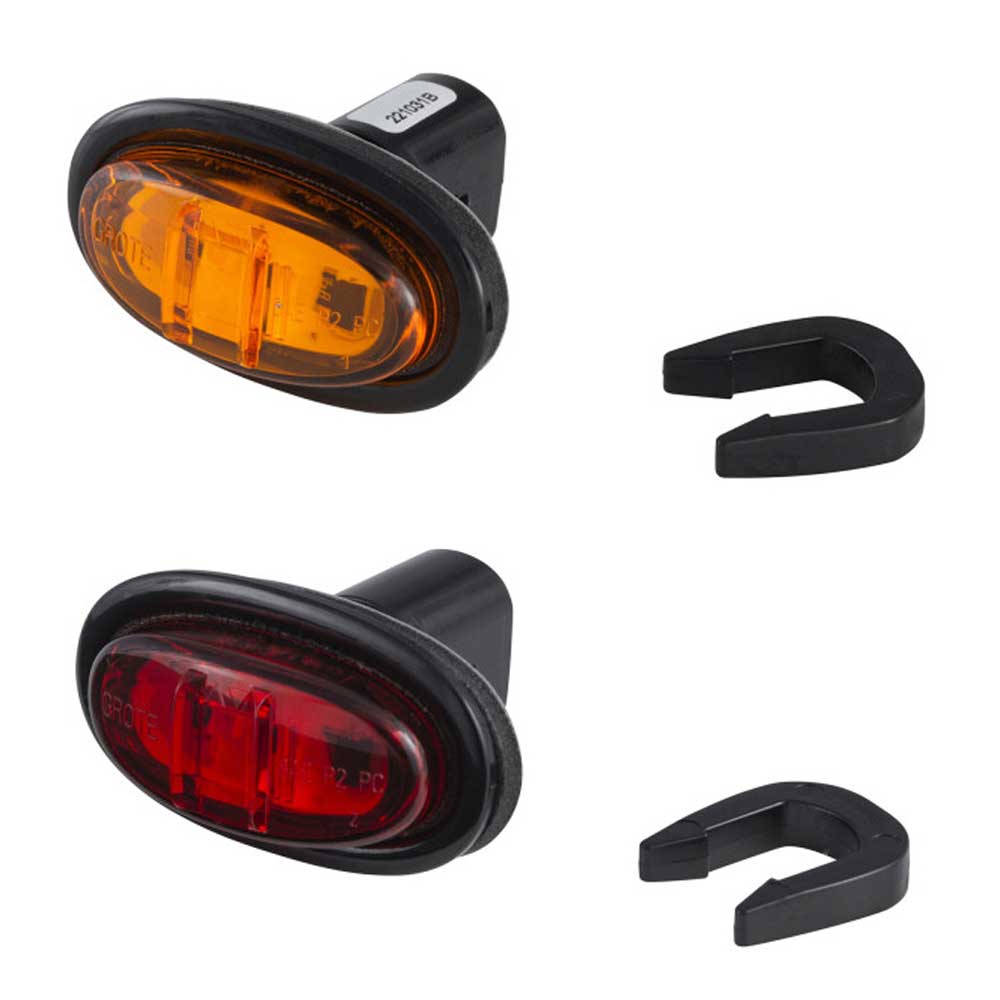 MicroNova LED Low Profile Marker Light with Theft Deterrent C-Clip