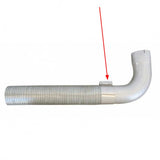 6"D x 3"W Stainless Steel Flexible Exhaust Clamp