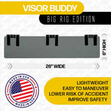 26" Glare Guard Big Rig Gray Polarized Visor Extension