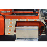 Peterbilt 389 2011 to 2017 Extended Cab and Cowl Set with Amber P1 Lights  - 3" Wide