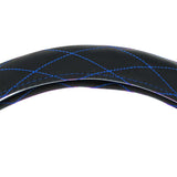 18" Diamond Stitched Leather Steering Wheel Cover