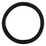 18" Diamond Stitched Leather Steering Wheel Cover