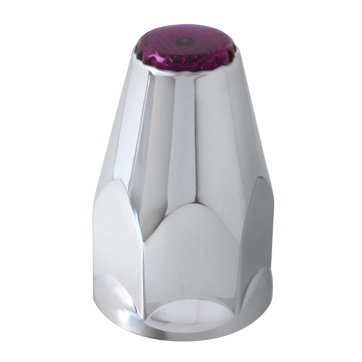 33mm Purple Reflective Lug Nut Covers - Thread On 10PK