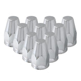 33mm Chrome Plastic Nut Covers - Thread On 10PK