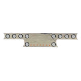 94" Jagged One-Piece Stainless Steel Rear T-Bar with Ten 4" Light Holes