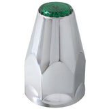 33mm Chrome Plastic Reflective Nut Covers - Thread On