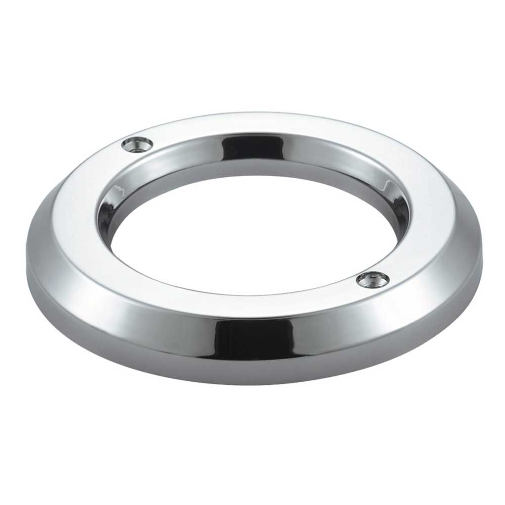 2" Chrome Plated Plastic Light Bezel with Stainless Steel Screws