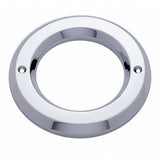 2-1/2" Chrome Plated Plastic Light Bezel with Stainless Steel Screws