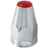 33mm Chrome Plastic Reflective Nut Covers - Thread On
