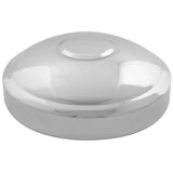 Chrome Classic Rear Hubcap 8"ID x 2-3/4"H