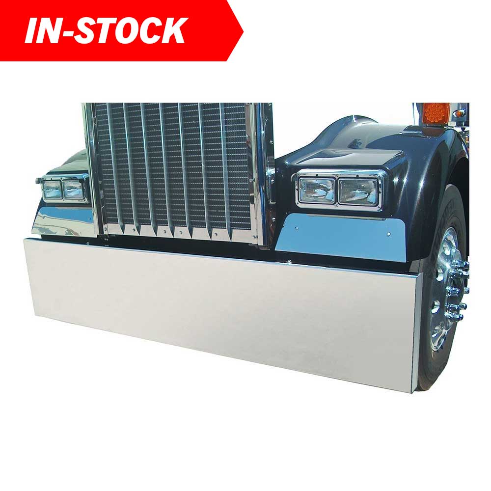 20" Boxed End Stainless Steel Bumper with Blind Mount Plate