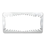 Chrome Shark Teeth License Plate Frame
