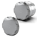 Hybrid Stainless Steel Chrome Pocket Style Front or Rear Axle Cover Kit