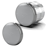 Hybrid Stainless Steel Chrome Taper Style Front or Rear Axle Cover Kit