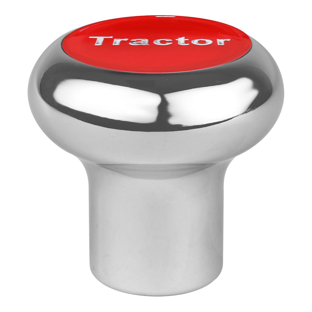 Large Chrome Screw-In Tractor Air Valve Knob