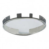 Universal Stainless Steel Dome Front Hubcap with 1" Lip