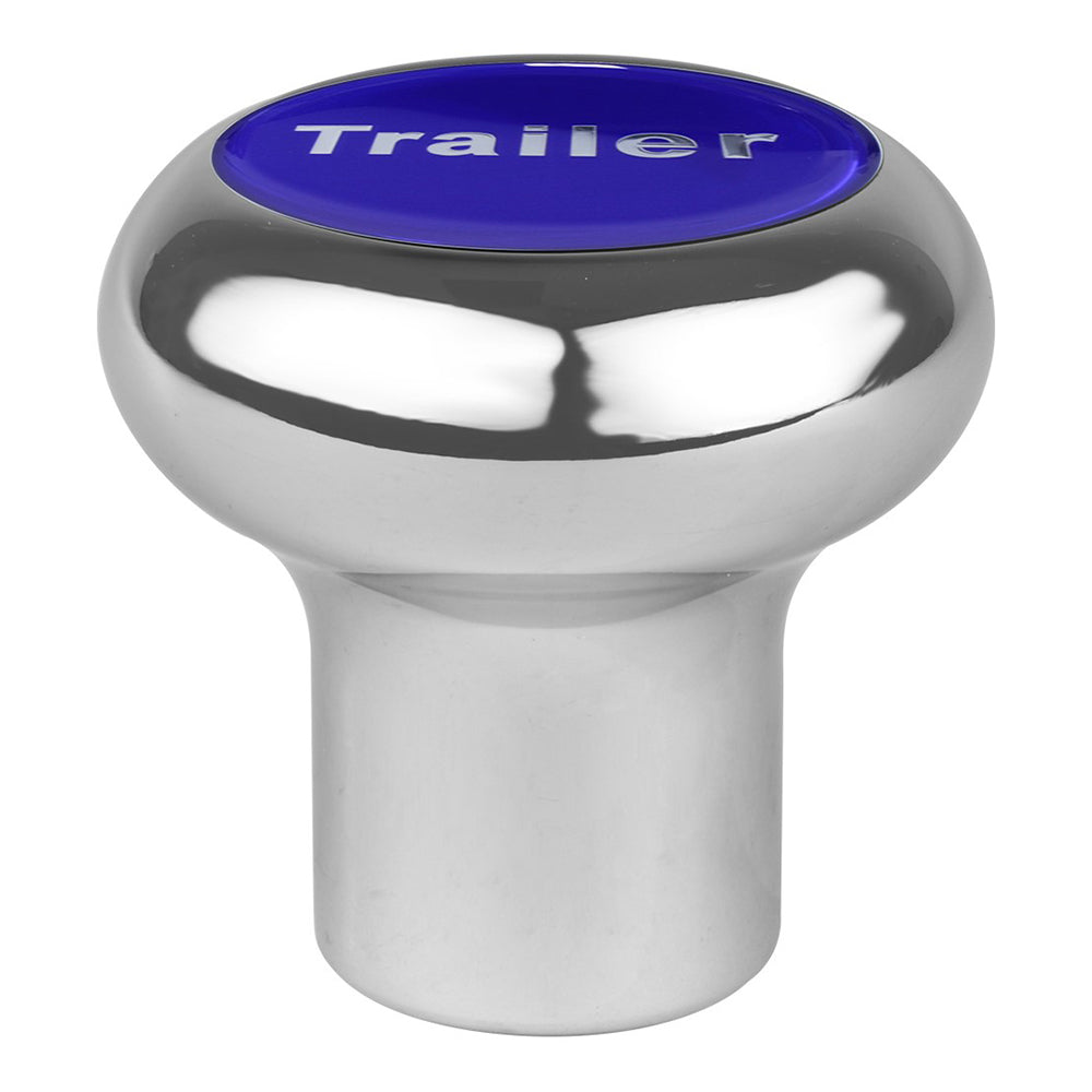 Large Chrome Screw-In Trailer Air Valve Knob