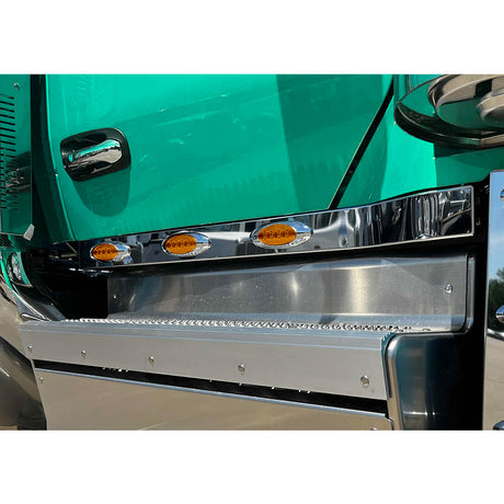 Peterbilt 589 3" cab panels P1 LED lights - dual plug, closer view