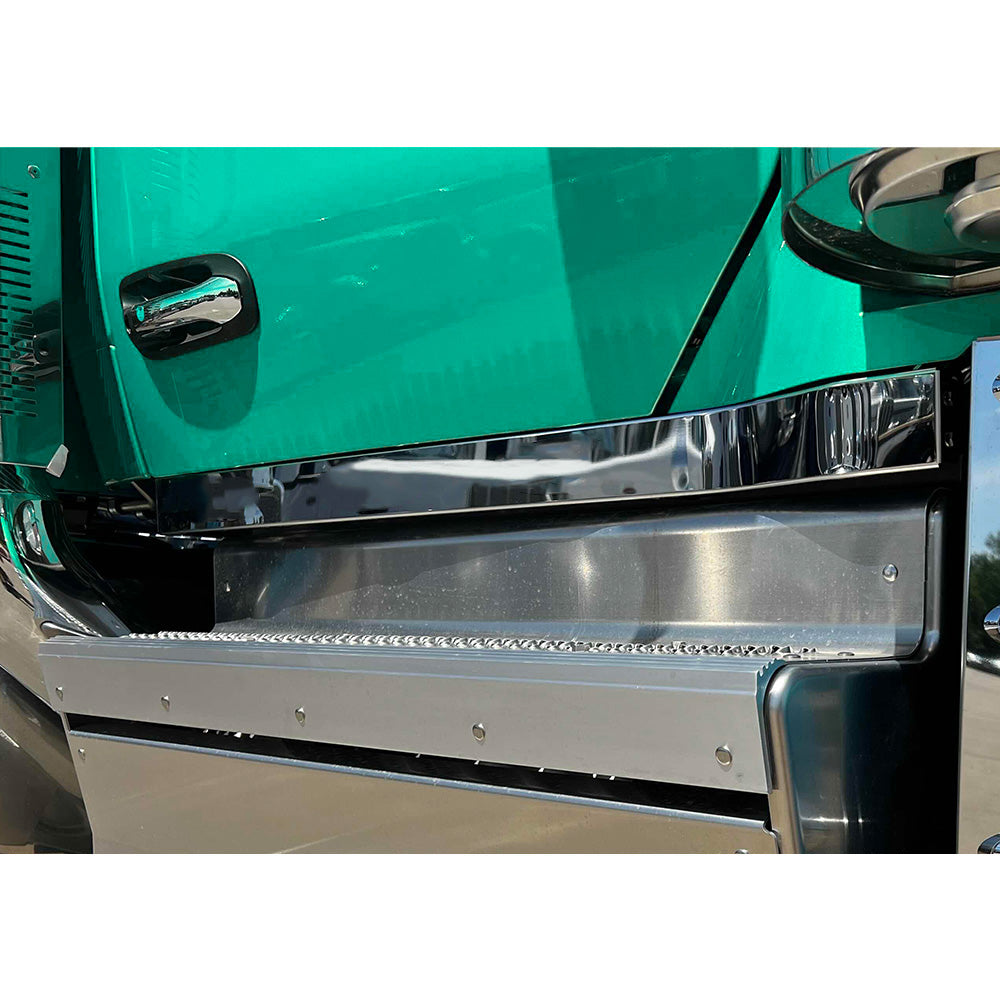 Peterbilt 589 3" Stainless Steel Blank Cab Panels - Single Plug