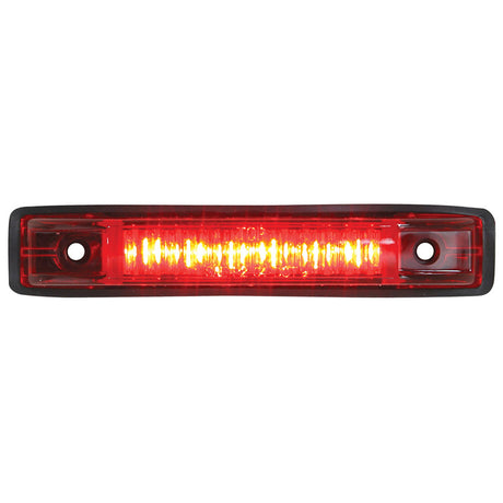 4" 6 LED thin line marker strip lights up close