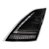 Volvo VNL 2018+ Black LED Headlight with Switchable Sequential Turn Signal