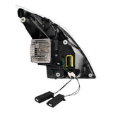 Volvo VNL 2018+ Black LED Headlight with Switchable Sequential Turn Signal