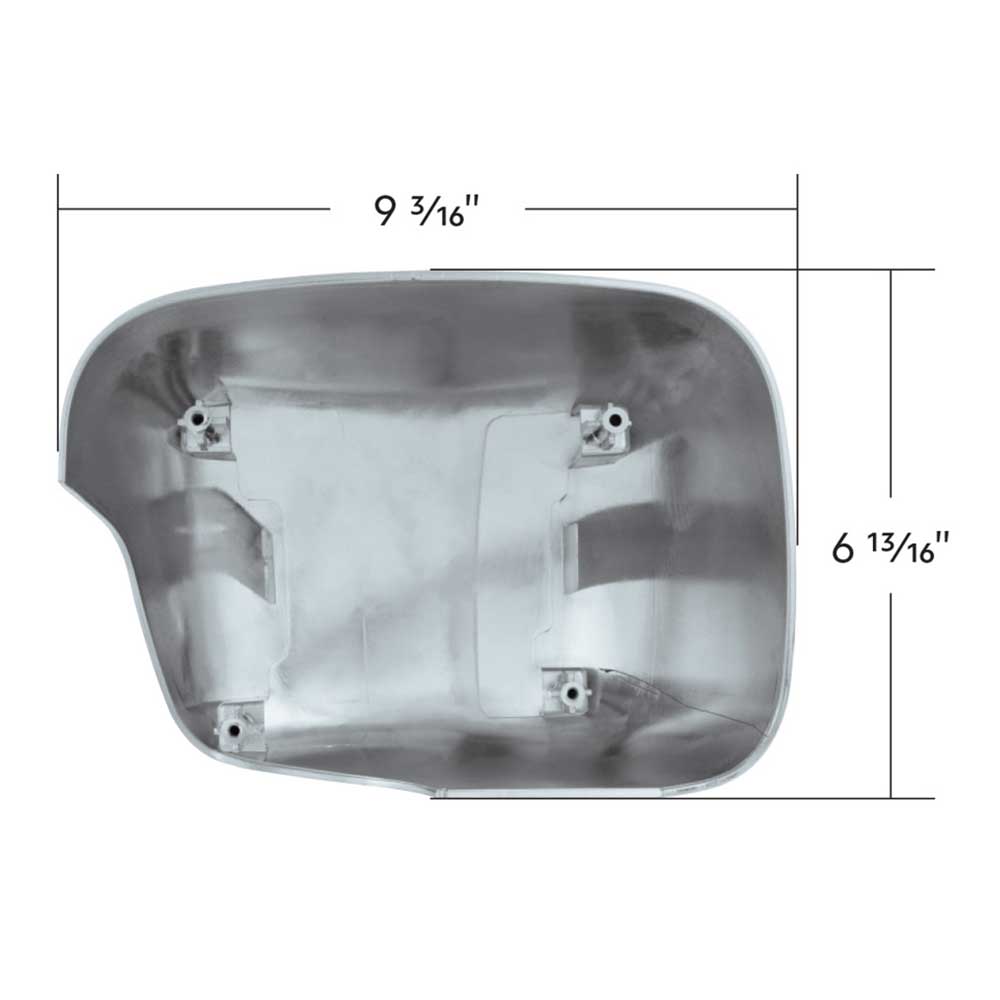 Freightliner Cascadia 2018+ Chrome Hood Mirror Cover