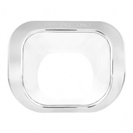 Peterbilt 579 DEF filler trim, close-up