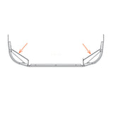 Bumper Brackets for Peterbilt 384 16" Setback Axle Bumpers