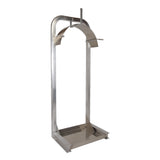 86"H Aluminum Hose Rack with Base Tray