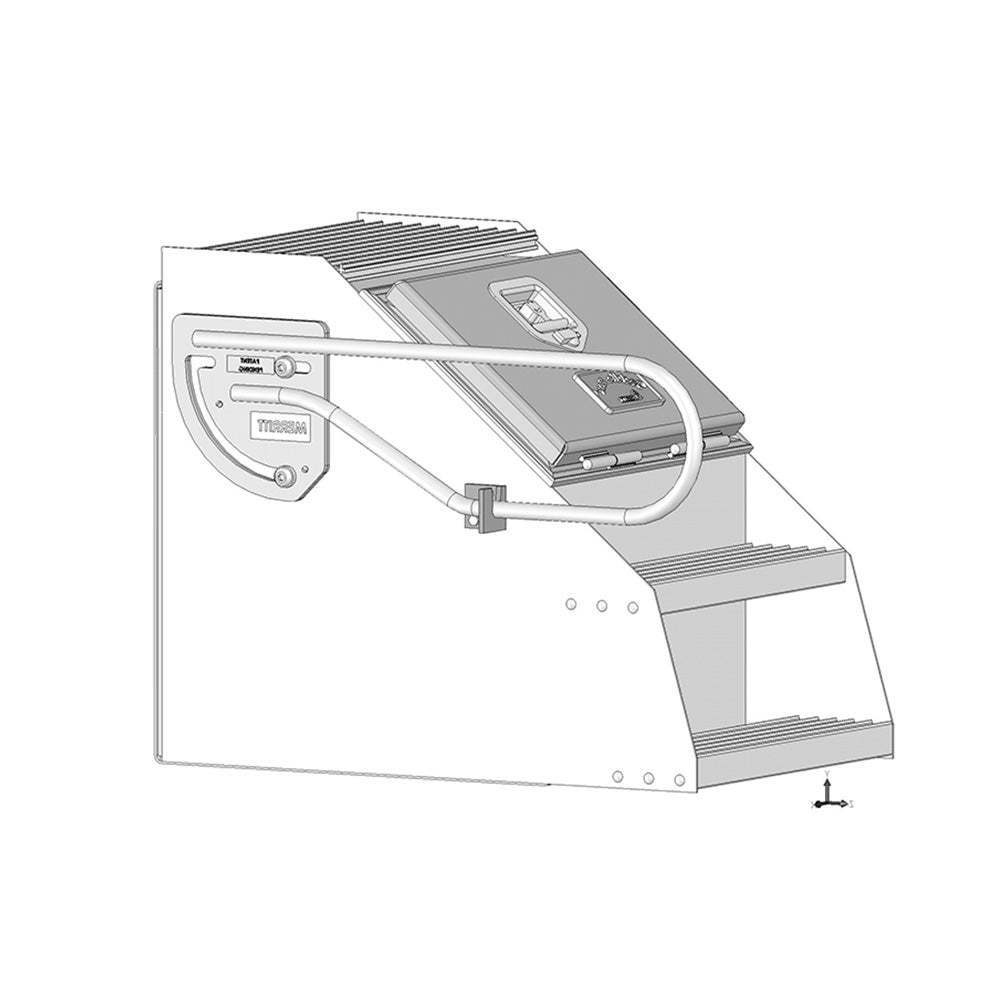 Left Side Folding Saddle Box Handle