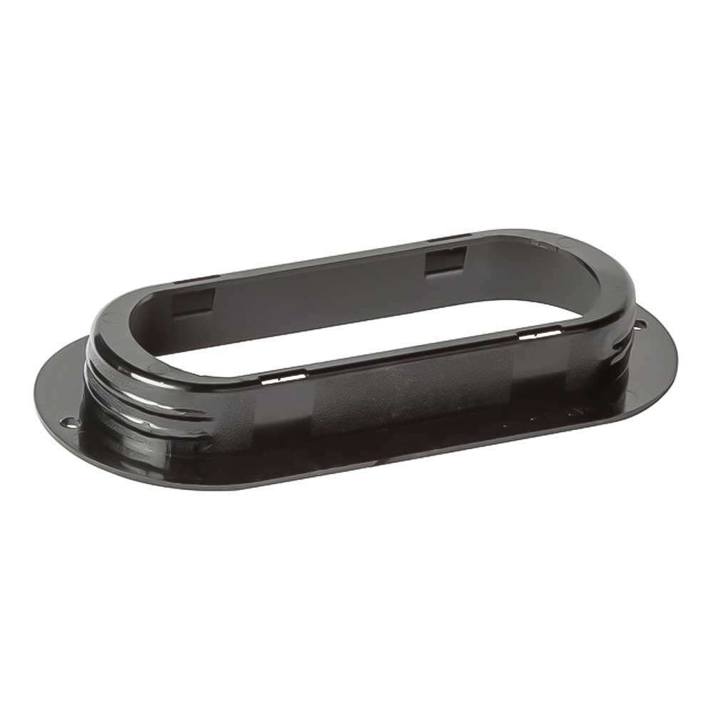 Black Plastic Oval Anti-Theft Flange Mount