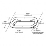 Black Plastic Oval Anti-Theft Flange Mount