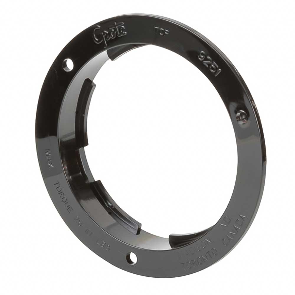Black Plastic 4" Round Anti-Theft Flange Mount