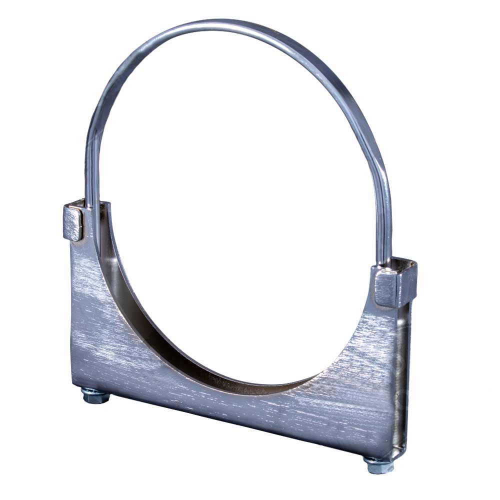 7" Flat Bolt Chrome Saddle Clamp