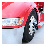 1-1/2" x 2-3/4" Chrome Plastic Bullet Nut Cover - Push On