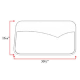 5" to 8" SS Peterbilt 70" Sleeper Window Peak Chop Top and Surround Inner Trim